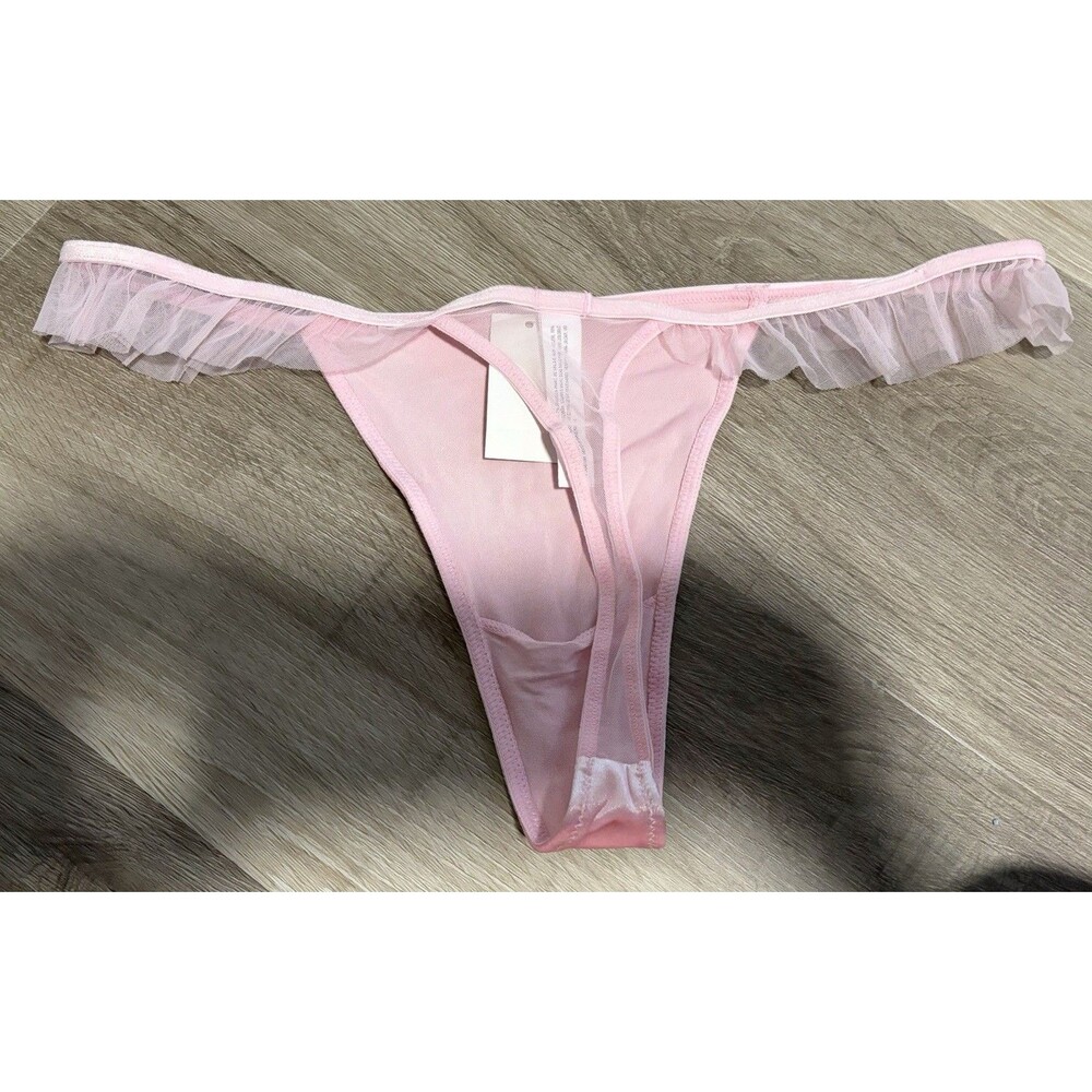 Women's Pink Thong Panty Size Large NWT - Picture 2 of 2
